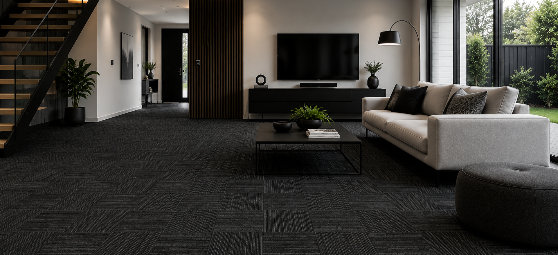 Carpet tiles floor