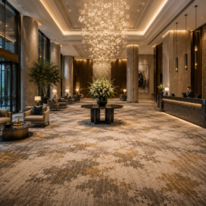 Nylon carpets in hospitality